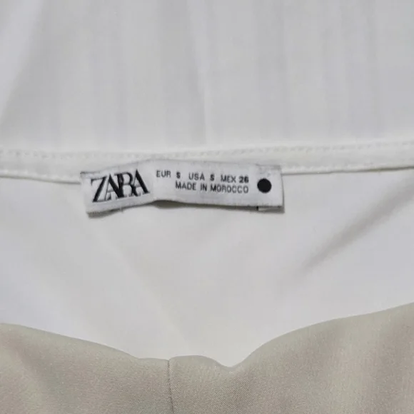 Zara Pleated Snakeskin Detailed Slip Dress Size S - Picture 7 of 9